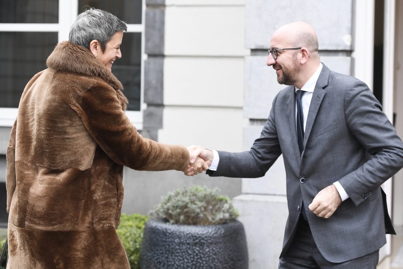 Meeting with EU Commissioner in charge of Competition, Margrethe Vestager, to discuss competition and the future of the EU. 