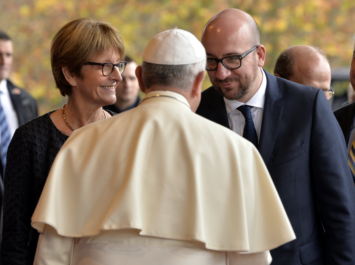 Bezoek aan de Europese Raad in Straatsburg voor de ontvangst van paus Franciscus