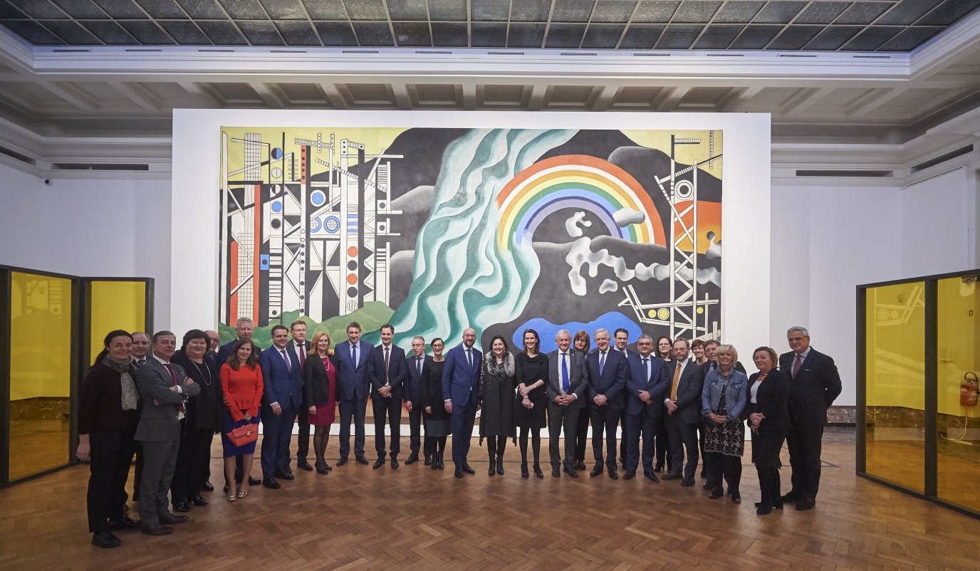 Le gouvernement Michel en visite à BOZAR