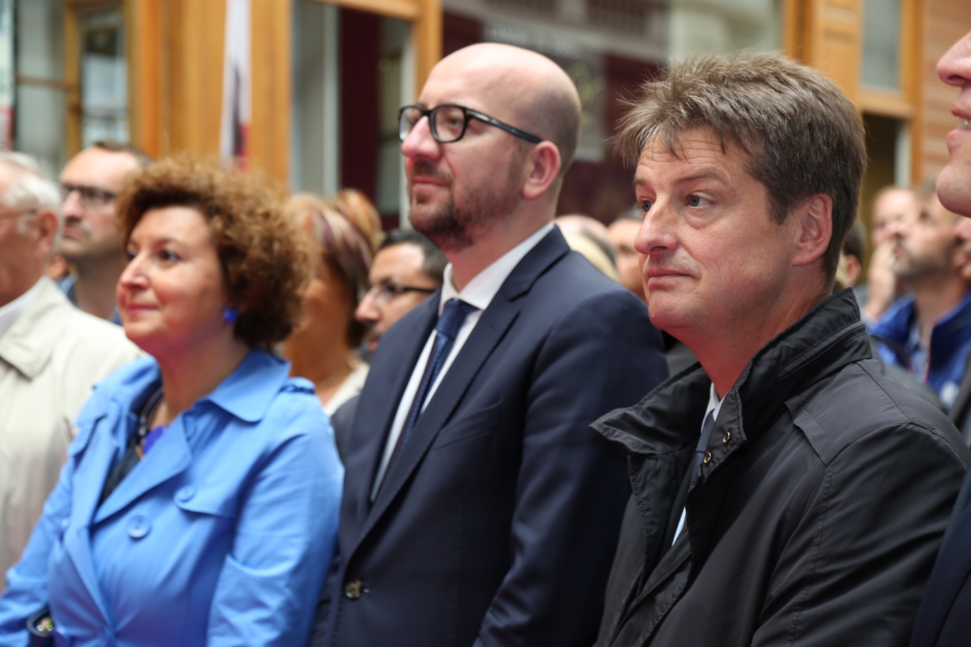 Pose de la première pierre du projet de complexe commercial Rive Gauche à Charleroi