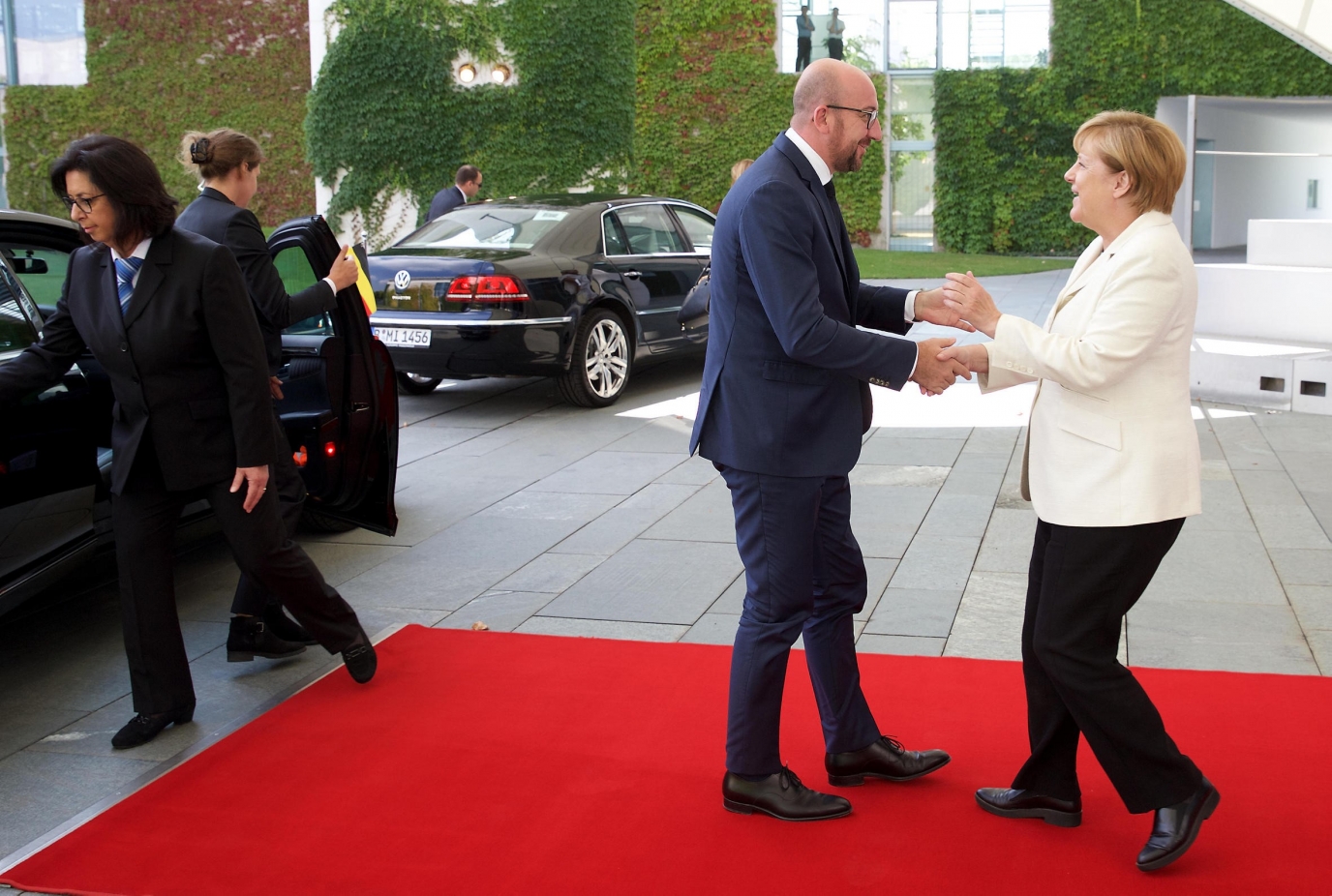 Arbeitsbesuch in Berlin und Treffen mit der Bundeskanzlerin Angela Merkel