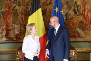 Rencontre entre Ursula von der Leyen et Charles Michel