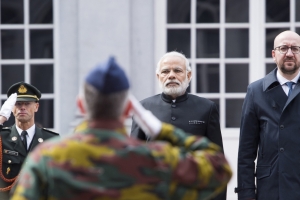 Officieel bezoek van de heer Narendra Modi, Eerste Minister van India, aan Belgie