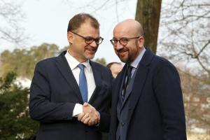 Treffen mit dem finnischen Premierminister Juha Sipilä