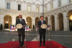 Rencontre avec le Premier ministre italien Giuseppe Conte