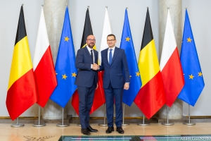 Ontmoeting met de Poolse eerste minister, dhr. Morawiecki, in Warschau