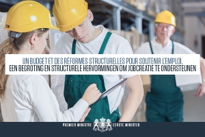 Een begroting en structurele hervormingen voor meer jobs !