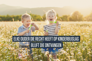 Elke ouder die recht heeft op kinderbijslag blijft die ontvangen