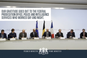 Charles Michel and François Hollande exchanged congratulations following the arrest of Abdeslam and the good cooperation between France and Belgium.