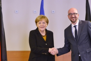 Entretien entre Charles Michel et Angela Merkel 