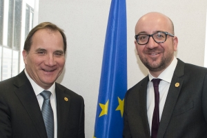 Rencontre, en marge du Conseil européen, avec le Premier Ministre suédois Stefan Löfven