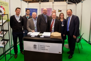 Bezoek aan de beurs Horecatel samen met minister Willy Borsus in Marche-en-Famenne. 