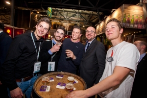 Bezoek aan de beurs Horecatel samen met minister Willy Borsus in Marche-en-Famenne. 