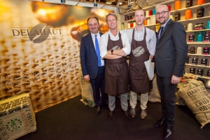 Bezoek aan de beurs Horecatel samen met minister Willy Borsus in Marche-en-Famenne. 