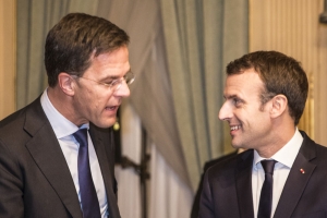 Mark Rutte und Emmanuel Macron