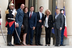 Merci à Brigitte et Emmanuel Macron pour leur chaleureux accueil!