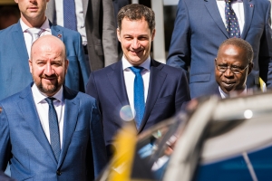 Arbeitsbesuch im Senegal: Treffen mit dem senegalesischen Premierminister Mahammed Boun Abdallah Dionne und dem Minister der Entwicklungszusammenarbeit Alexander De Croo.