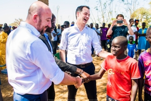 Besichtigung vor Ort in Ndoyène im Senegal. 