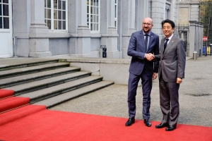 Treffen mit dem Herrn Shinzô Abe, der japanische Premierminister