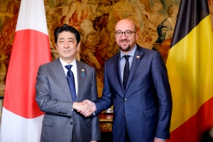 Treffen mit dem Herrn Shinzô Abe, der japanische Premierminister