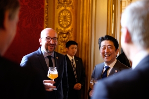 Treffen mit dem Herrn Shinzô Abe, der japanische Premierminister