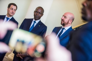 Arbeitsbesuch im Senegal: Treffen mit dem senegalesischen Premierminister Mahammed Boun Abdallah Dionne und dem Minister der Entwicklungszusammenarbeit Alexander De Croo.