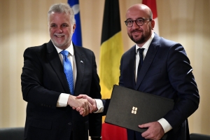 Gespräch mit dem Premierminister von Quebec, Philippe Couillard