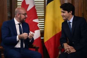 Treffen mit dem Premierminister von Kanada, Justin Trudeau