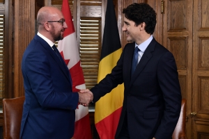 Treffen mit dem Premierminister von Kanada, Justin Trudeau