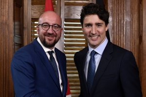 Treffen mit dem Premierminister von Kanada, Justin Trudeau