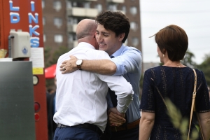 Lunch mit dem Premierminister von Kanada, Justin Trudeau, und seine Ehefrau