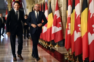 Treffen mit dem Premierminister von Kanada, Justin Trudeau