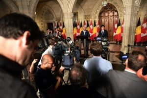 Treffen mit dem Premierminister von Kanada, Justin Trudeau