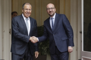 Meeting with the Russian Minister of Foreign Affairs, Sergey Lavrov.