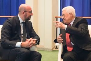 72. Vollversammlung der Vereinten Nationen: Bilaterales Gespräch mit Präsidenten Palästinas Mahmoud Abbas