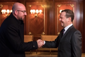 Ontmoeting met eerste minister Dmitri Medvedev