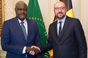 Ontmoeting met de voorzitter van de Commissie van de Afrikaanse Unie Moussa Faki.