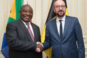 meeting with the President of the Republic of South Africa, H.E. Mr Cyril Ramaphosa