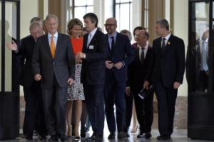 Réception au Château Royal de Laeken en l'honneur des sportifs qui se sont distingués en 2013 et 2014