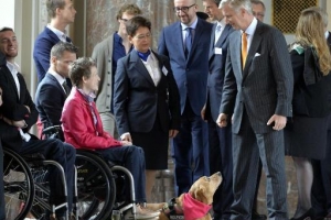 Réception au Château Royal de Laeken en l'honneur des sportifs qui se sont distingués en 2013 et 2014