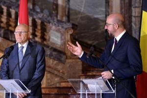 Bezoek van de Eerste Minister van de Libanese Republiek, Dhr. Tammam Salam