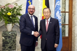 Treffen mit dem Generalsekretär der Vereinten Nationen, Herr Ban Ki-moon