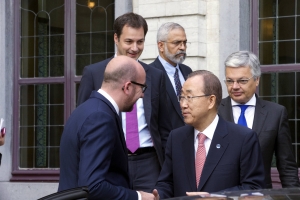 Treffen mit dem Generalsekretär der Vereinten Nationen, Herr Ban Ki-moon