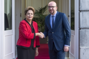 Meeting with the President of Brazil, Dilma Rousseff, at the occasion of the EU-CELAC Summit, bringing together the leaders of European, Latin-American and Caribbean countries