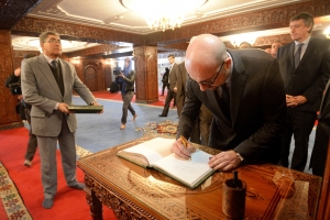 Charles Michel au mausolée Mohammed V