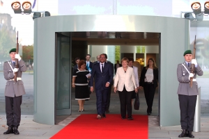 Visite de travail à Berlin et rencontre avec la Chancelière allemande Angela Merkel.