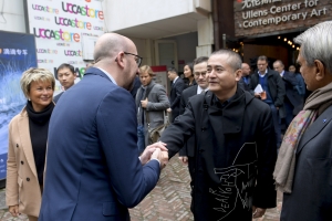 Visite officielle en Chine : visite au Centre d’art contemporain Ullens – UCCA