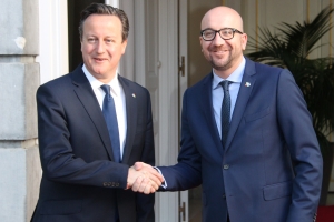 Meeting with Prime Minister David Cameron at the Lambermont on the future of the European Union