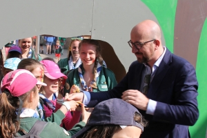 Bijeenkomst van 25 000 scouts in Louvain-la-Neuve