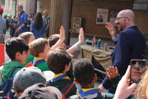 Bijeenkomst van 25 000 scouts in Louvain-la-Neuve